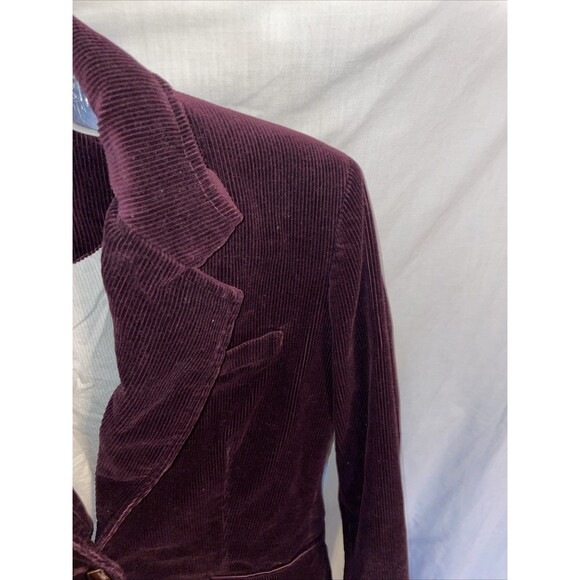 J. Crew Women’s Corduroy Blazer Size 6 Purple Going Out Party Fun Dressy - Picture 4 of 12